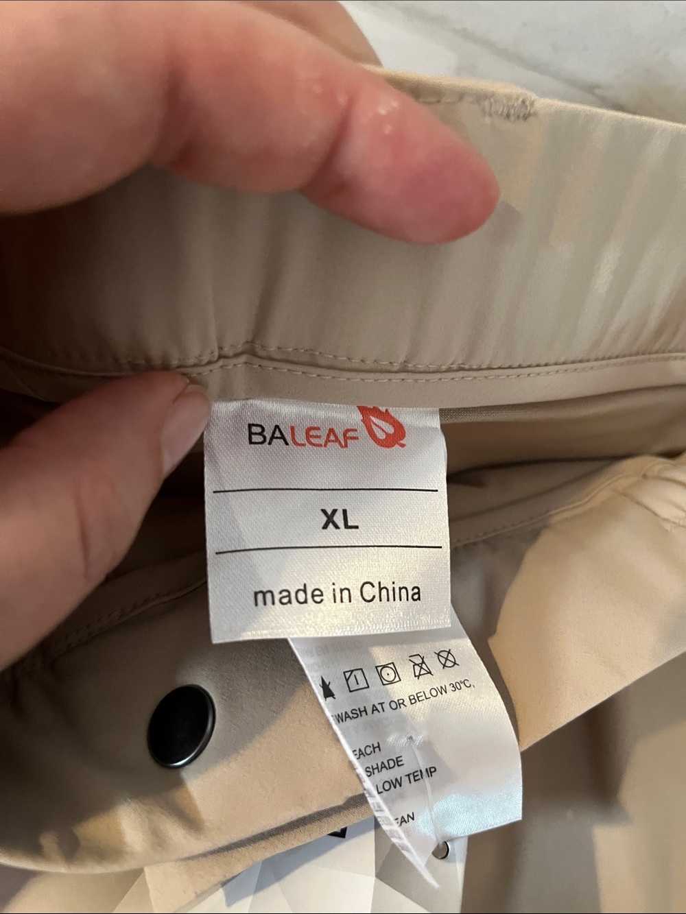 Baleaf Skort in Khaki with Elastic Waist XL UV block new - Picture 3 of 7